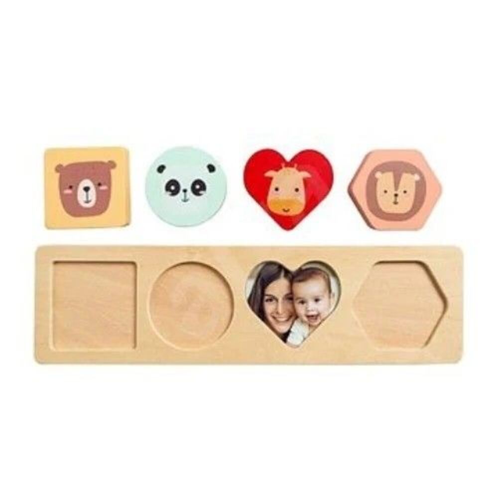 Pearhead Wooden Shapes Custom Photo Puzzle Developmental Toy BRAND NEW